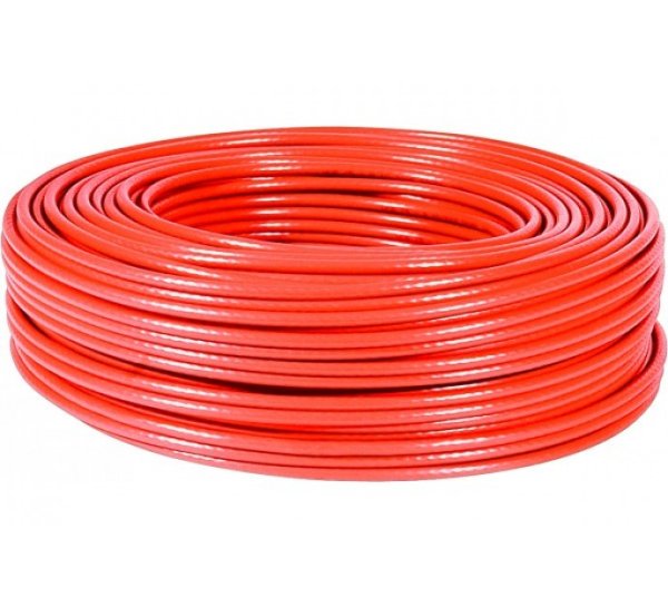 F/UTP cat.6a stranded-wire cable LSZH Red- 305 m