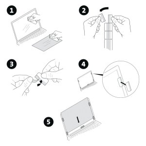 Kensington Privacy Screen Filter 2-Way Removable 32" Wide 16:9