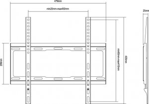 Equip 32"-55" Fixed TV Wall Mount Bracket