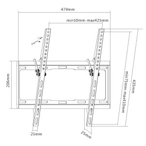 Equip 32"-55" Tilt TV Wall Mount Bracket