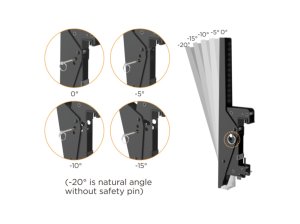 Equip 45"-50" Triple Screen Ceiling Mount