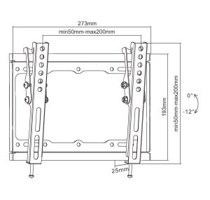 Equip 23"-43" Tilt TV Wall Mount Bracket