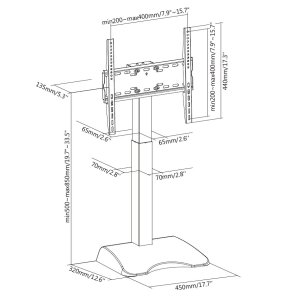 Equip 32"-65" Motorized TV Tabletop Stand