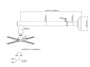 Equip Short Throw Projector Wall Mount Bracket