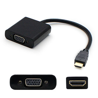 AddOn Networks 701943-001-AO video cable adapter 0.2 m VGA (D-Sub) HDMI Type A (Standard) Black