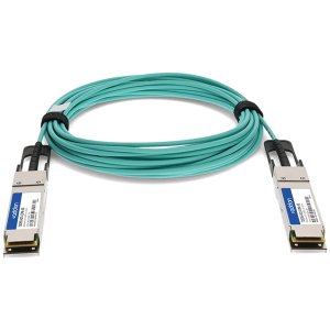 HP® 720205-B21-10M Compatible TAA Compliant 40GBase-AOC QSFP+ Active Optical Cable (850nm, MMF, 10m)