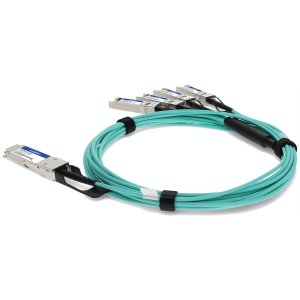 AddOn Networks 721070-B21-1M-AO InfiniBand/fibre optic cable QSFP+ 4x SFP+ AOC Green