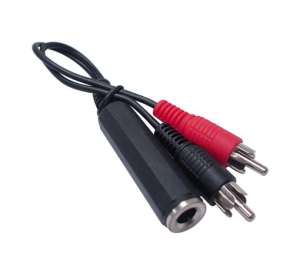 6.35 mm - 2 x RCA, F/M, 1 pcs