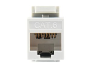 Equip Cat.6 Unshielded Keystone Jack LSA, Slim Type, White