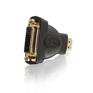 C2G 80348 cable gender changer HDMI DVI-I Black