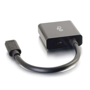 C2G 80503 video cable adapter 0.2 m Mini-HDMI VGA (D-Sub) Black