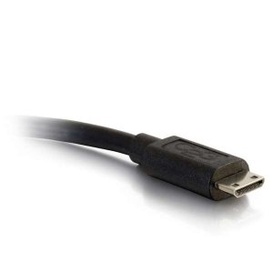 C2G 80503 video cable adapter 0.2 m Mini-HDMI VGA (D-Sub) Black