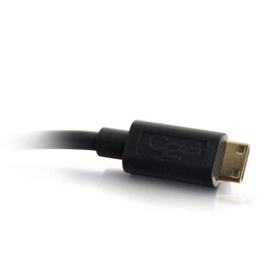 C2G 80505 video cable adapter 0.2 m Mini-HDMI DVI-D Black