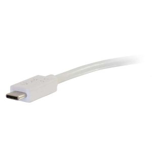 C2G USB C to DisplayPort Adapter Converter - USB Type C to DisplayPort White