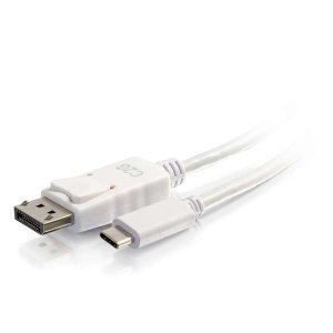 C2G 2.7m (9ft) USB C to DisplayPort Adapter Cable White - 4K Audio / Video Adapter