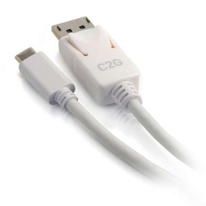 C2G 2.7m (9ft) USB C to DisplayPort Adapter Cable White - 4K Audio / Video Adapter