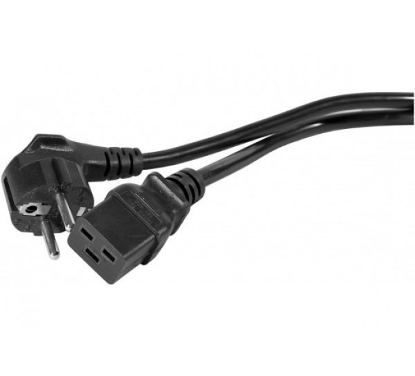 Tecline 808056 power cable Black 2 m CEE7/7 IEC C19