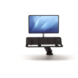 Fellowes Lotus RT Sit-Stand Workstation – Single Black