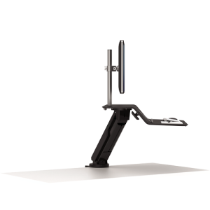 Fellowes Lotus RT Sit-Stand Workstation – Single Black