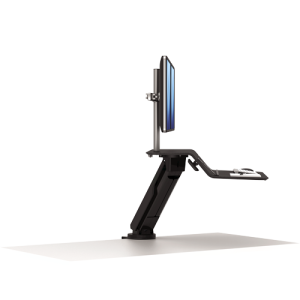 Fellowes Lotus RT Sit-Stand Workstation – Dual Black