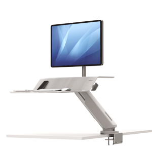 Fellowes Lotus RT Sit-Stand Workstation – Single White