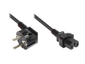 Alcasa 1501-18 power cable Black Power plug type F C15 coupler