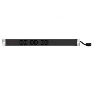 ProConnectLite® 19″ 1U 6 way PDU-C14 to 6 x C13