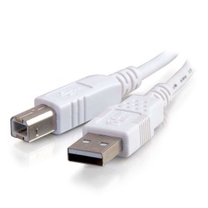 C2G 2m USB 2.0 A/B Cable - White