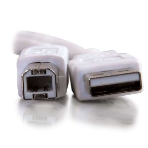 C2G 2m USB 2.0 A/B Cable - White