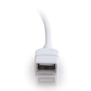 C2G 1m USB 2.0 A Male to A Female Extension Cable - White