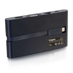 C2G 82117 laptop dock/port replicator USB 2.0 Type-C Black