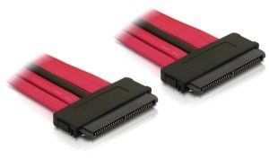 DeLOCK Cable SAS 32pin > SAS 32pin (SFF 8484) 50cm SCSI cable Red 0.5 m