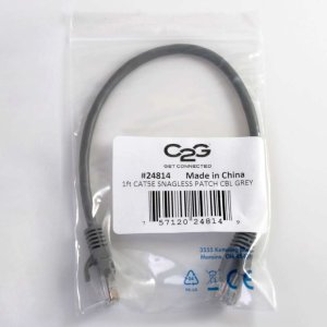 C2G 10m Cat5e Booted Unshielded (UTP) Network Patch Cable - Grey