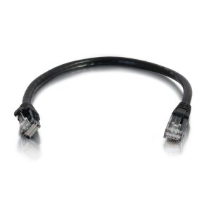 C2G 1m Cat5e Booted Unshielded (UTP) Network Patch Cable - Black