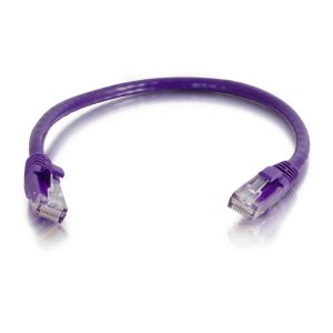 C2G 0.5m Cat5e Booted Unshielded (UTP) Network Patch Cable - Purple