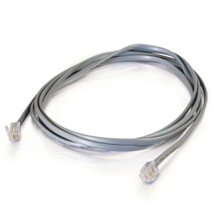 C2G 5m RJ11 6P4C Straight Modular Cable signal cable Grey