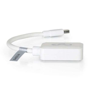 C2G 20cm Mini DisplayPort to HDMI Adapter - Thunderbolt to HDMI Converter M/F - White