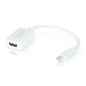 C2G 20cm Mini DisplayPort to HDMI Adapter - Thunderbolt to HDMI Converter M/F - White