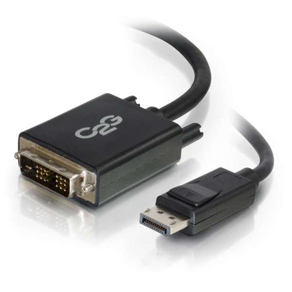 C2G 1m DisplayPort to Single Link DVI-D Adapter Cable M/M - DP to DVI - Black