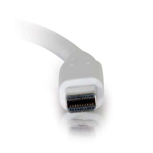 C2G 1m Mini DisplayPort Cable 4K UHD M/M - White