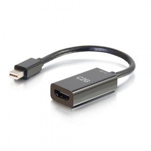 C2G 8in Mini DisplayPort Male to HDMI Female Passive Adapter Converter - 4K 30Hz