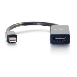 C2G 8in Mini DisplayPort Male to HDMI Female Passive Adapter Converter - 4K 30Hz