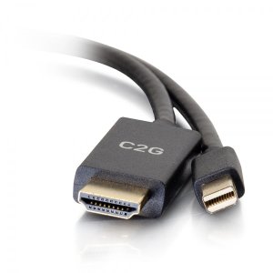 C2G 3ft Mini DisplayPort Male to HDMI Male Passive Adapter Cable - 4K 30Hz