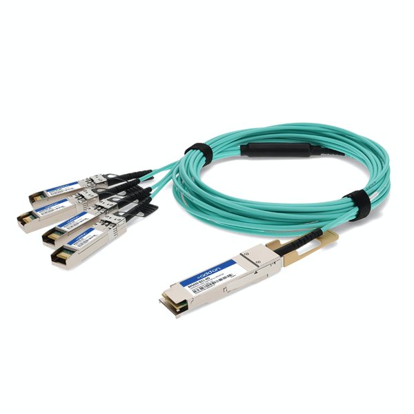 7 m, AOC, QSFP28 - 4x SFP28