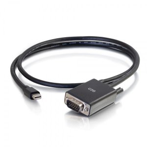 C2G 3ft Mini DisplayPort Male to VGA Male Active Adapter Cable - Black