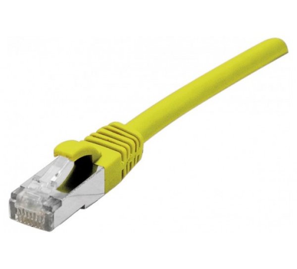 Cat6A RJ45 Patch cable F/UTP LSZH snagless yellow - 7,5 m