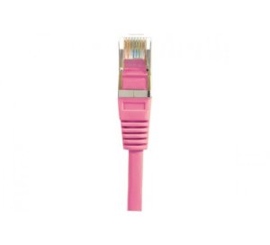 Cat5e RJ45 Patch cable F/UTP pink, 0.3 m