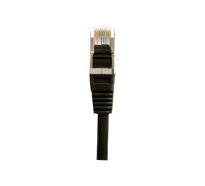 Cat5e RJ45 Patch cable F/UTP black - 0,15 m