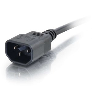 C2G 0.5m 18 AWG Computer Power Extension Cord (IEC320C13 to IEC320C14)