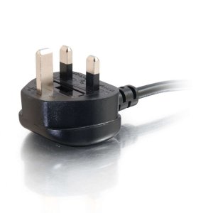 C2G 1m 16 AWG UK Power Cord (IEC320C13 to BS 1363)